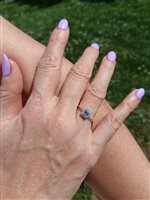 Vicenza - Piazzetta Palladio 2 - Anillo Salvini Mujer Mini Dora in Oro blanco Acquamarina 0.20 Ct 20114529 - 20114529
